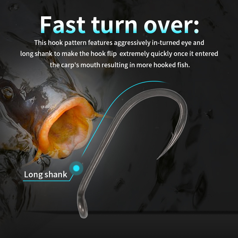 10 pçs gancho de pesca da carp - Fishing Hook Barbless avaliação e preço