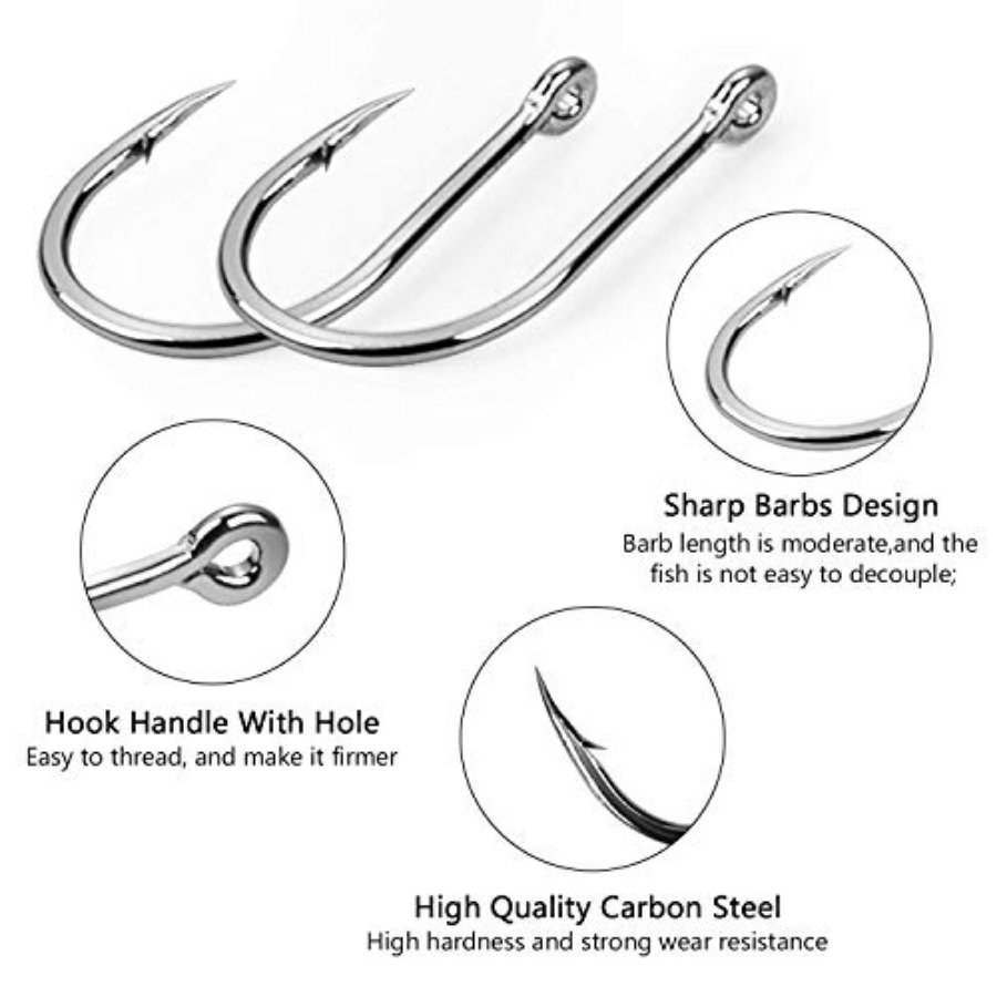 HETH 2000 peças Anzóis de Pesc - Fishing Hook Offset avaliação e preço