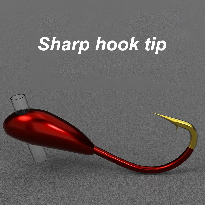 10/20 pçs inverno gancho de pe - Fishing Hook Offset avaliação e preço