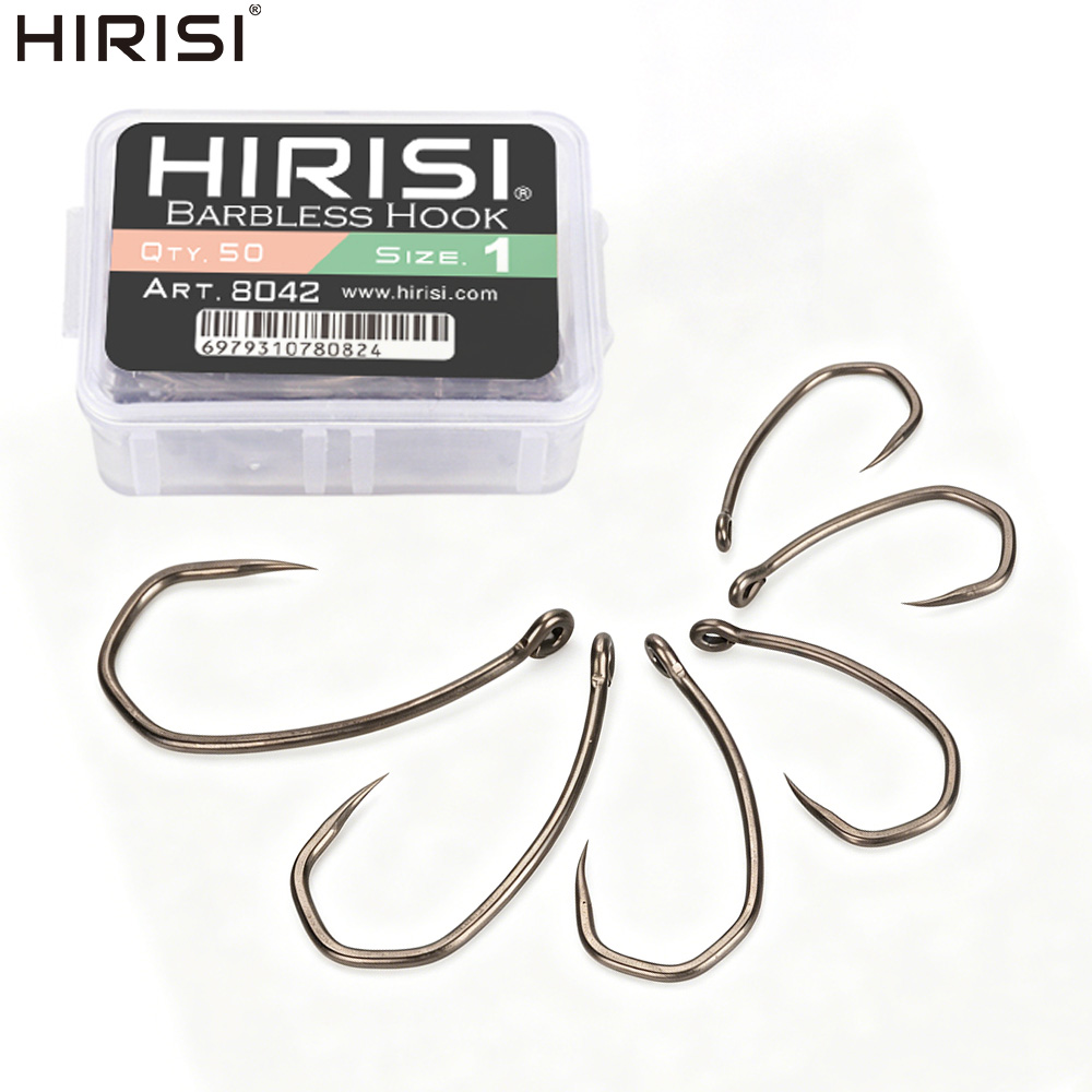 Hirisi 8042 100 Peças Anzóis d - Fishing Hook Barbless avaliação e preço