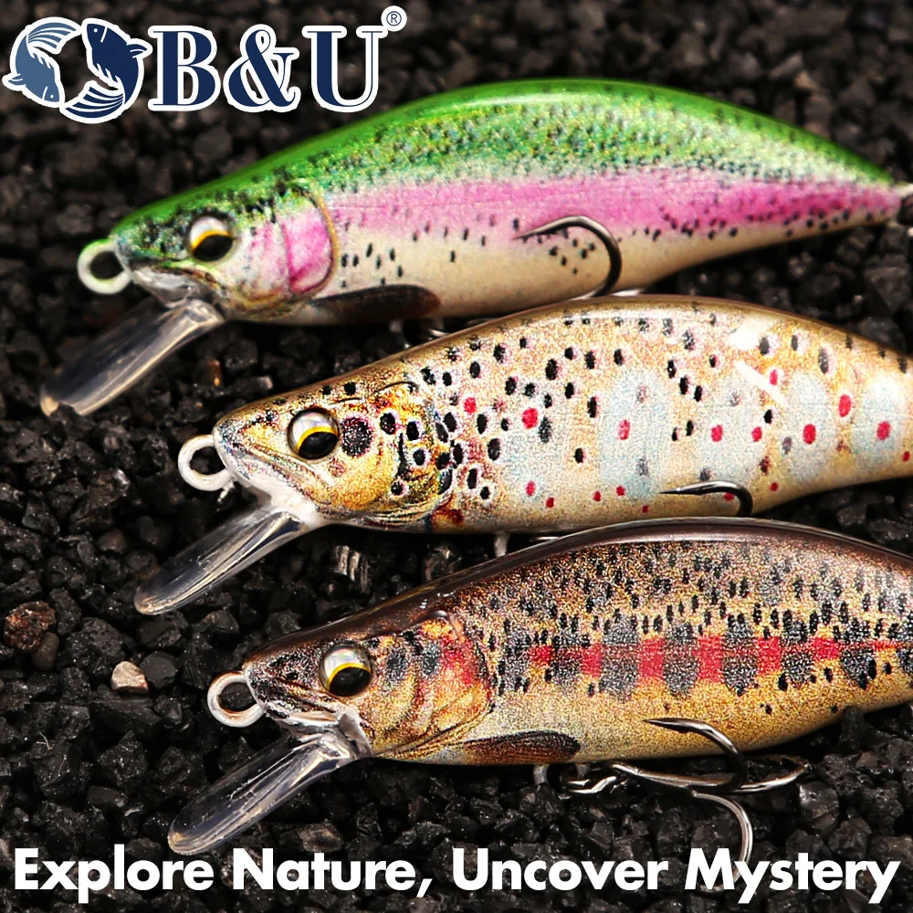 B&U Truta Padrão Isca Dura Afu - Fishing Hook Treble avaliação e preço