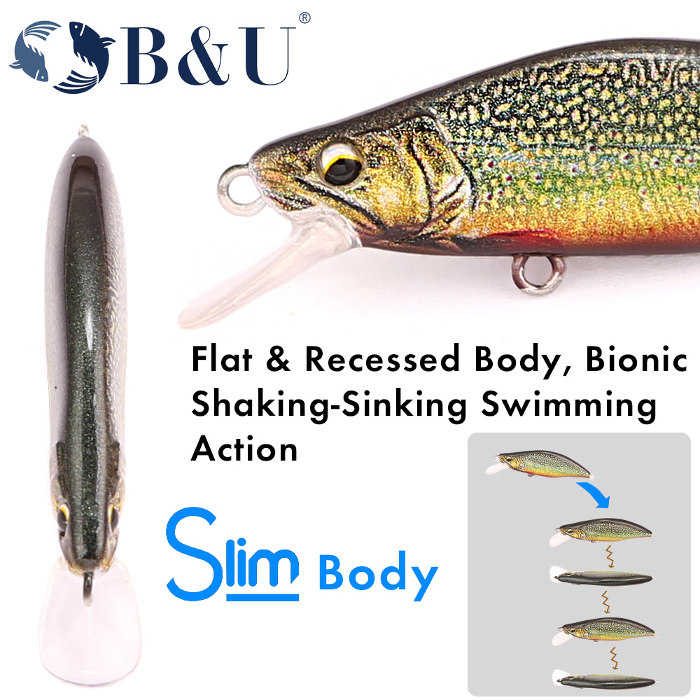 B&U Truta Padrão Isca Dura Afu - Fishing Hook Treble avaliação e preço