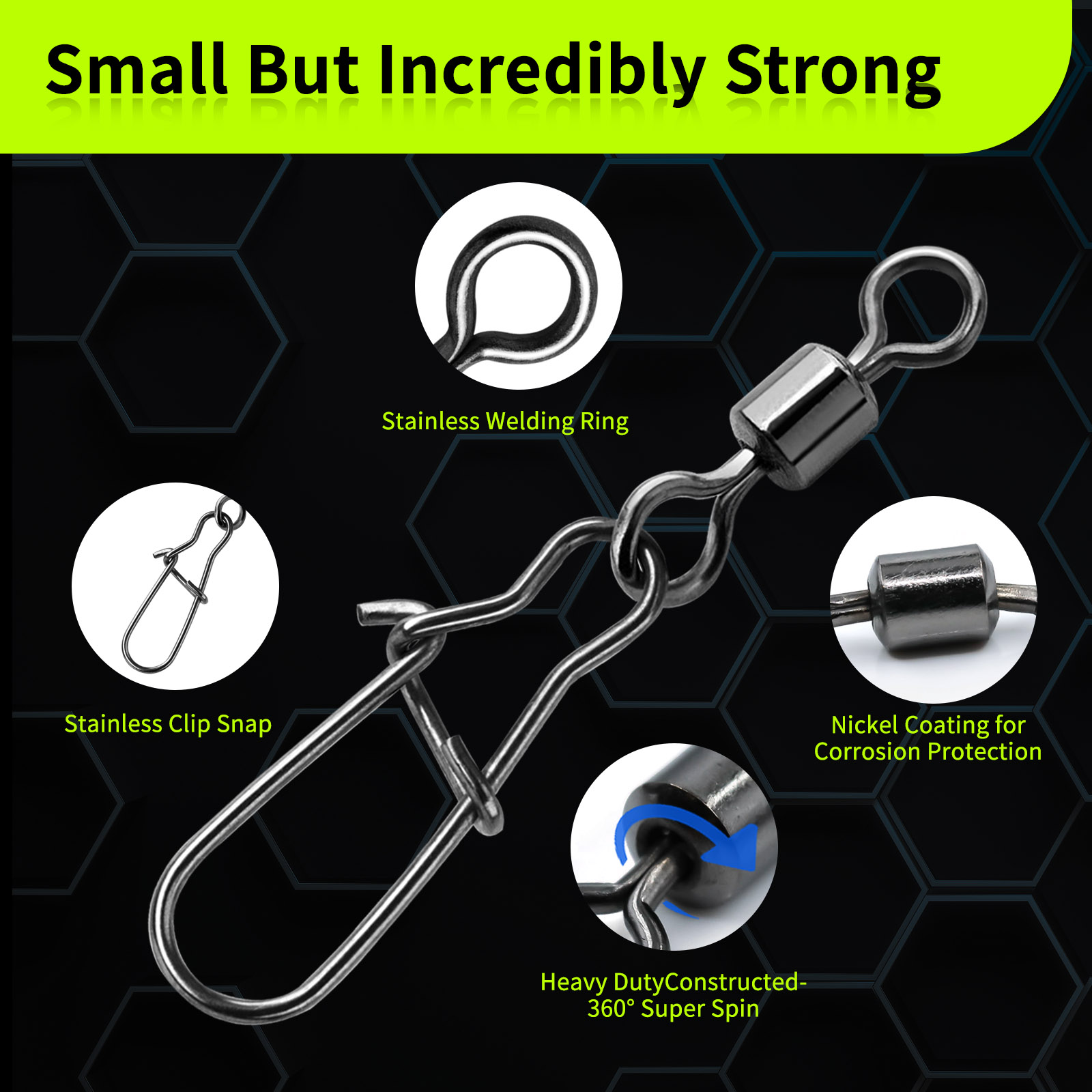 Duo-lock snap gira 50 ~ 200 pç - Fishing Hook Assortment avaliação e preço
