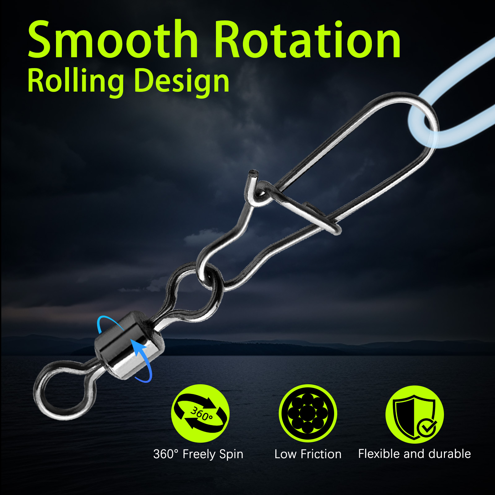 Duo-lock snap gira 50 ~ 200 pç - Fishing Hook Assortment avaliação e preço