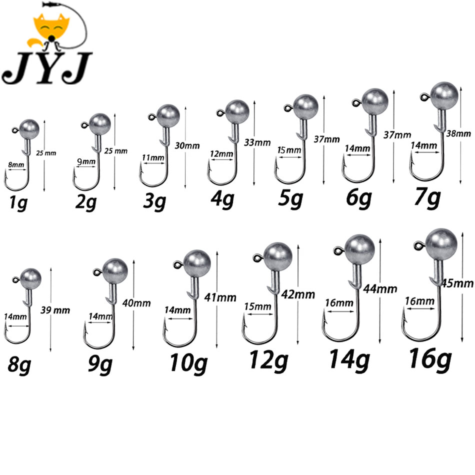 WODJYJ 1g 2g 3g 4g 5g 7g 8g 10 - Fishing Hook Offset avaliação e preço